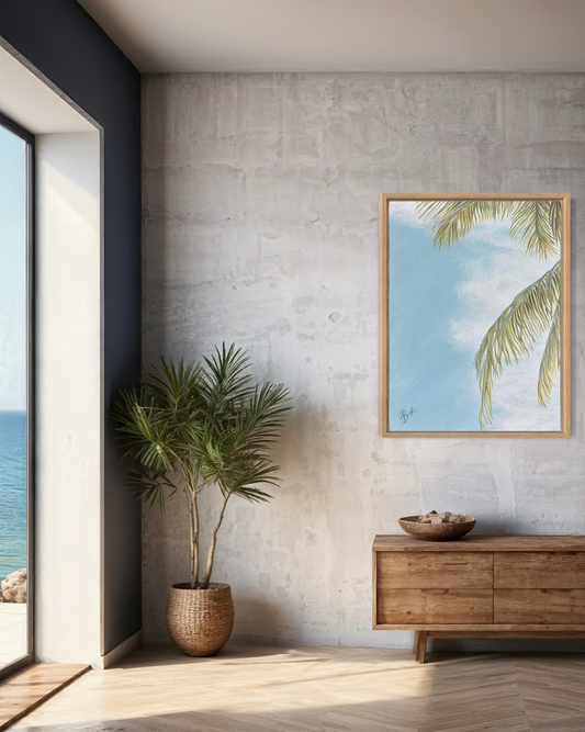 Palm Tree Oil Painting_Hawaii Artist Becky Bennett
