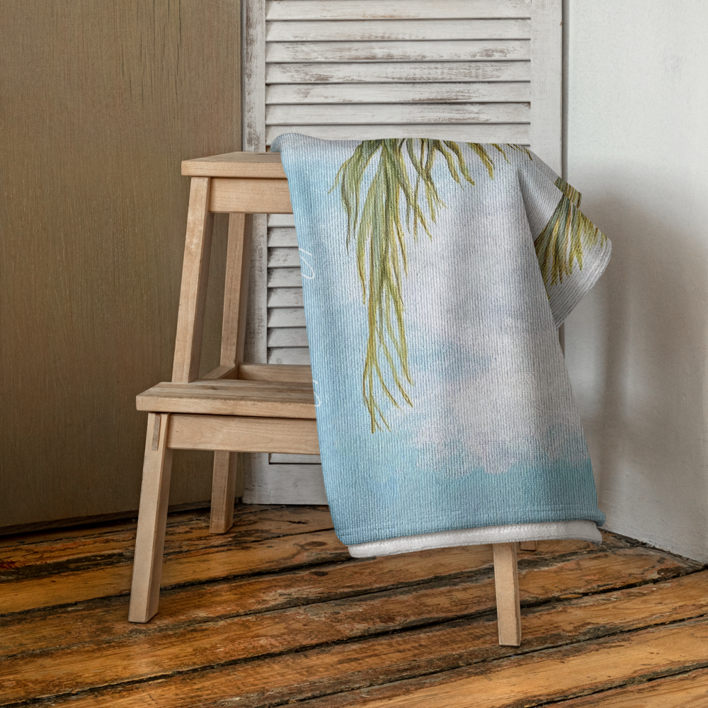 "Afternoon Palms" Beach Towel