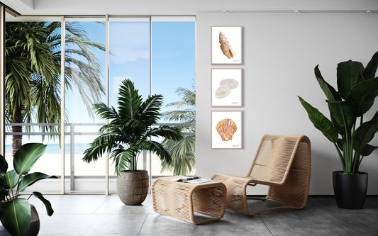 Sea Shell Art Hawaii Detailed Painting