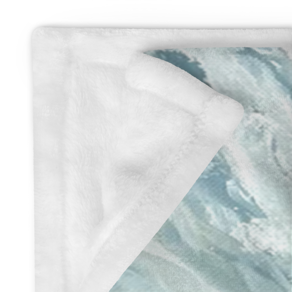 "January Wave" Throw Blanket