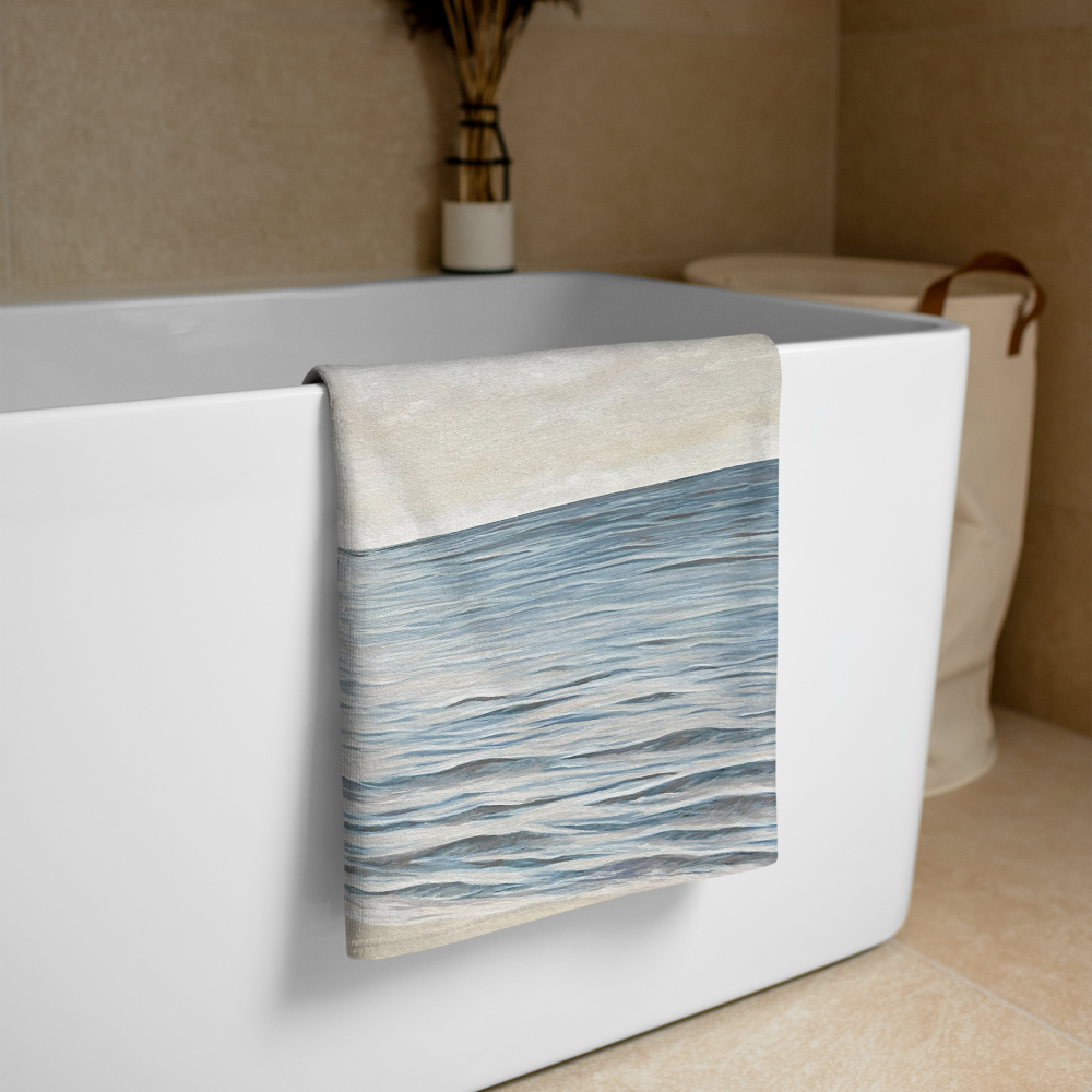 "Kahala Beach Walk" Beach Towel