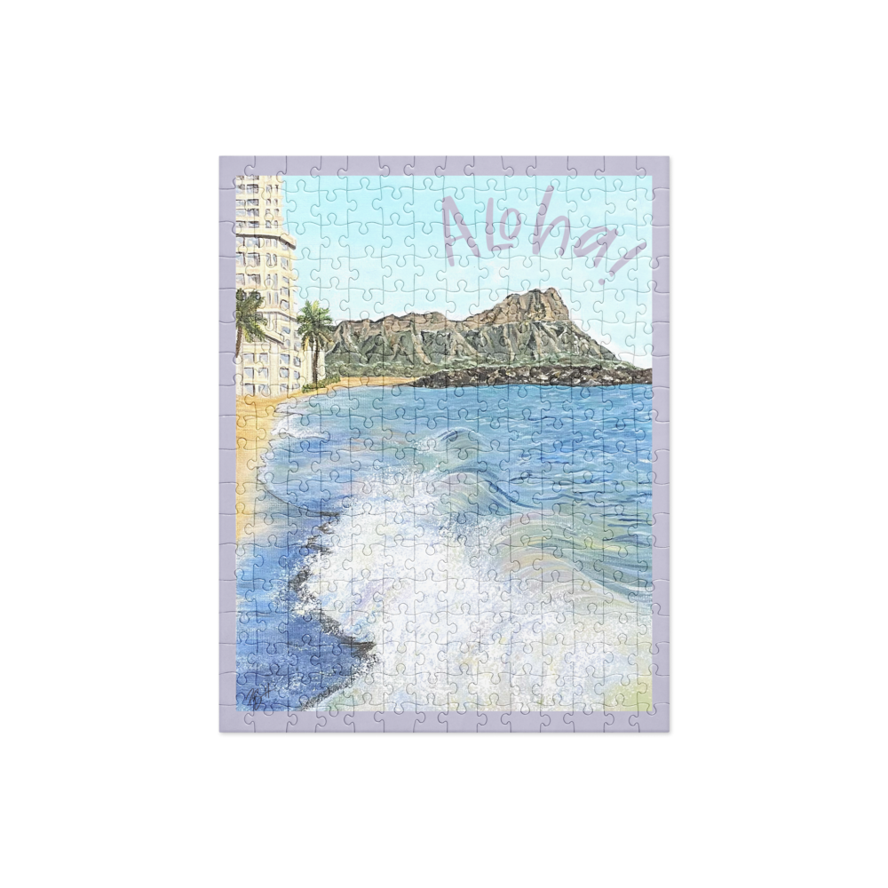 "Waikiki Waves" Aloha Jigsaw Puzzle