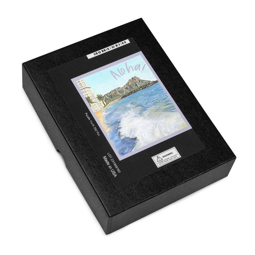 "Waikiki Waves" Aloha Jigsaw Puzzle