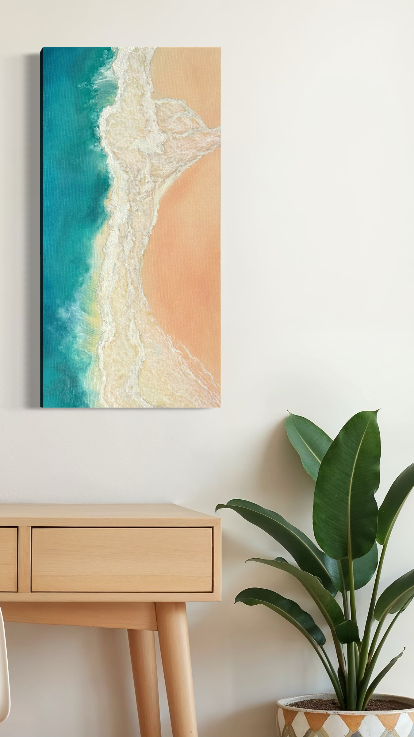 Waimanalo Shoreline Oil Painting Hawaii Fine Art Ocean Shore