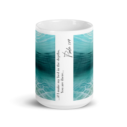 "In the Depths" Scripture Mug