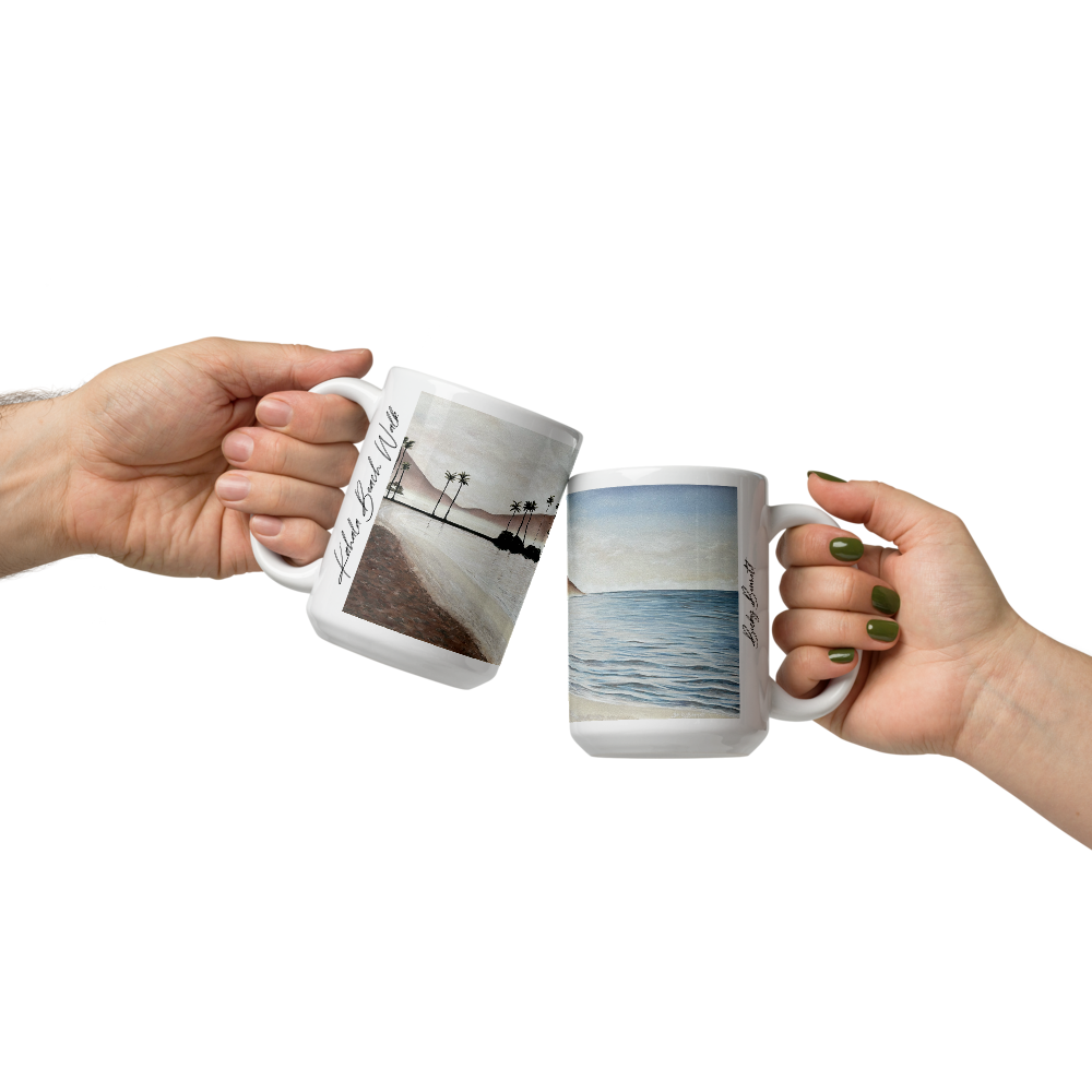 "Kahala Beach Walk" Mug